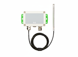 AVS701-T3HS1HV30L200K2J3GA6P1 Air Velocity /Temperature Sensor, Type: Remote probe, enclosure (Polycarbonate), Measuring range: 0...40 m/s, T: 0..50C, Probe length: 200 mm, Without Display, Electrical connection: Cable glands, Analogue output: 0..10V or 4 main