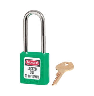 410MKLTGRN | Zenex Padlock - Keyed different and Master Keyed (Master Key to order separately) - Key retaining main
