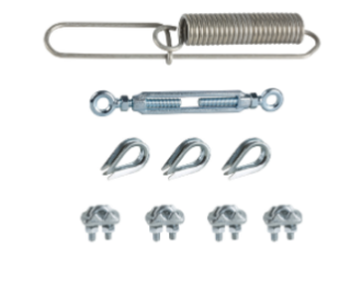 Emergency stop rope pull switches XY2C, mounting kit, Ø 5 mm, L 70.5 m, XY2CZ9570