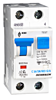 Combined MCB/RCD (RCBO) C20/1+N/30mA/Type A, G, BO217620-- Schrack Technik main