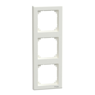 Cover frame, Merten M-Smart, 3 gangs, polar white main