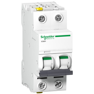 Автоматический выключатель Acti9 iC60H 2P B 63A DT MCB, Schneider Electric, A9F06263 main