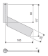 S1 metal blade, 100x30mm S1 Mollet alt_view_2