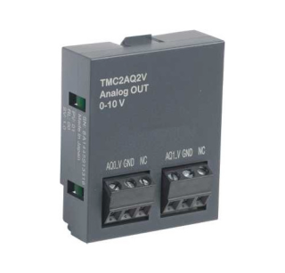 analogue output cartridge, Modicon M221, 2 analog voltage outputs, IO extension