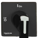 Handles and front plates,TeSys Control,black handle,black front,1-3 padlocking,4 screws fixing,for V5/V6 main