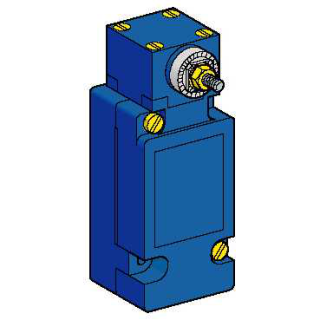 Limit switch body with spring return rotary head, ZCKJ, w/o lever, plug in, 2C/O, snap, Pg13, ZCKJ4104