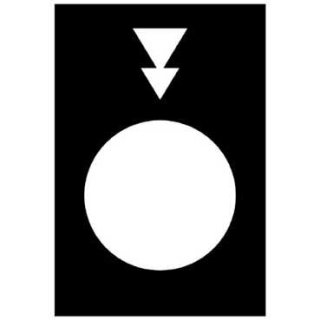 Marked legend, Harmony XAC, legend, 30 x 40mm, black, lower, slow, fast