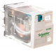 miniature plug in relay, Harmony Electromechanical Relays, 6A, 4CO, with LED, with lockable test button, flat (faston type), 24V DC alt_view_5
