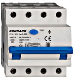 Kombinētais noplūdes automātslēdzis MCB/RCD (RCBO) 3+N, AMPARO 6kA, C16A, 30mA, Typ A, AK667816 Schrack Technik main