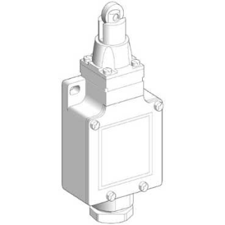 Конечный выключатель, XCKL, steel roller plunger, 1NC+1 NO, snap action, Cable gland, XCKL102