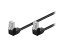 U/UTP5-2X90-005BK Patch cord, U/UTP, 5e, stranded, CCA, PVC, black, 0.5m, 26AWG main