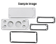 Plastic gland plate size 2 with 12xPG16 main
