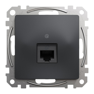 Data socket, Sedna Design & Elements, RJ45 CAT5E UTP, PRO, anthracite main