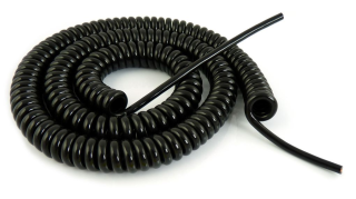 Spirālvads 3x 0,75mm² Melns 300mm ... 1,2m main