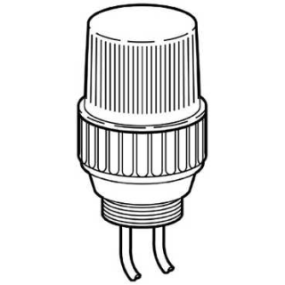 Pilot light, Emergency stop rope pull switches XY2C, orange XY2C, incandescent, clear, screw base, 24 V, XY2CZ0024