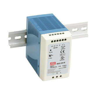 Power Supply; DIN; 96W; 48V; 2A; 85-264VAC; 120-370VDC, MeanWell, MDR-100-48 main