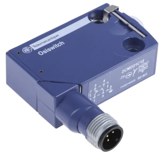 Limit switch body, ZCMD, 2NC, gold, snap action, connection, M12, ZCMD69C12