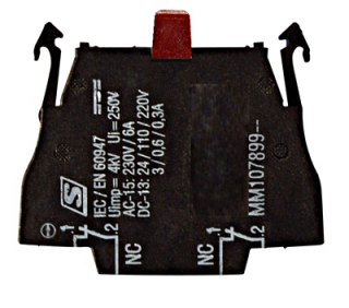 Double NC contact, Cage clamp
