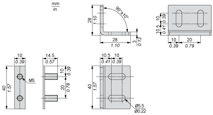 Safety light curtain type 2, XUSL For body protection, 4 Beams, Hp = 910 mm, XUSL2E4BB091N alt_view_3