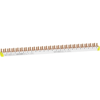 comb busbar bottom, Acti9, 3P+N balanced, 9 mm pitch, 24 modules, 80 A main