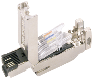 IE FC RJ45 PlugĀ 180, RJ45 plug with FC connection system, 180Ā°, 50 units, 6GK1901-1BB10-2AE0, Siemens main