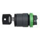 Key selector switch head, Harmony XB5, plastic, black, 22mm, key 455, 3 positions, stay put alt_view_6