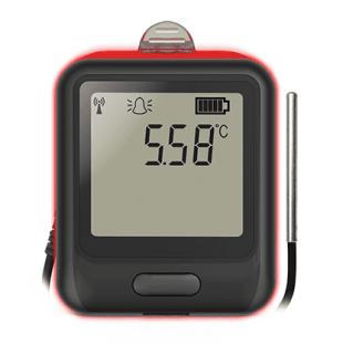 High Accuracy WiFi Logger wtih Smart Temperature Probe, Alarm Warning Light and Sounder ELWIFITPX+ Lascar Electronics main
