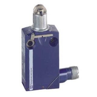 Limit switch, XCMD, steel roller plunger, 1NC+1 NO, snap, M12, XCMD2102C12