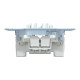2 Push-button, make contact, 10 A, AC 250 V, screwless, Merten alt_view_2