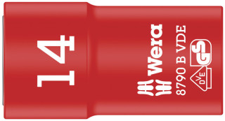 8790 B VDE Zyklop 3/8" socket, insulated, 14 x 46 mm, 05004958001 Wera main