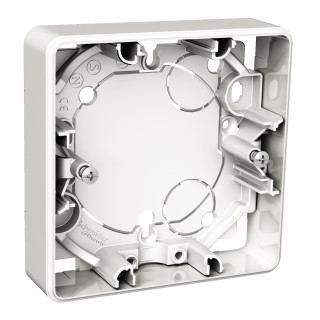 Exxact 1 gang surface 21mm white