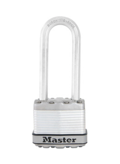 M1EURDLJ | 45mm - Octagonal shackle, diam. 8mm - 64mm long shackle - 4 Pin tumbler cylinder main