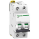 Miniature circuit breaker (MCB), Acti9 iC60N, 2P, 16A, C curve, 6000A (IEC/EN 60898-1), 10kA (IEC/EN 60947-2) main