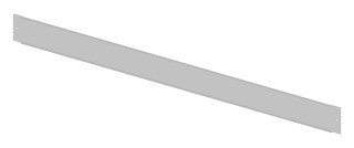 Base front for wall-mounted enclosure U-profile, width 5