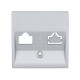cover single data socket, silv main