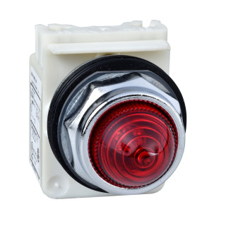 Kontrollampa metāla kupolveida LED sarkana 24V, 9001KP35LRR9, MOQ: 1, Schneider-Electric main