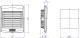 Ventilācijas reste 137 x 117 x 13mm, NSYCAG92LPF Schneider Electric alt_view_3