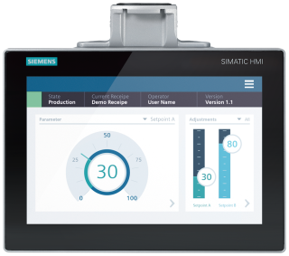 SIMATIC HMI MTP1200 Unified Comfort PRO Suitable for support arm without exte..., 6AV2128-3MB27-0AX0, Siemens main
