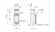 Safety switch, metāla XCSA, 3 NC, slow break, 1 entry tapped M20, XCSA802 alt_view_2