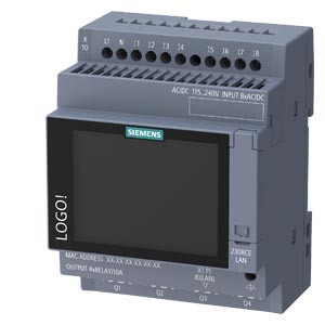 LOGO V9 230RCE.logic module. display power supply / I/O: 115 V/230 V/relay. 8 DI/4 DO. main