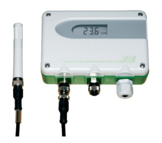 EE220-A6NP1E1D1SBH60 Humidity / Temperature Sensor, Enclosure material: Polycarbonate, Analogue output: 4 - 20 mA, Number of possible probes: 1, combined for RH + T,  RH: 0..100%; T: 0..60C ; Cable gland M16x1,5, Display: With display main