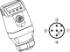 Līmeņa sensors šķidrumiem LFP0025-A4NMB LEVEL Switch, Continuous, 2 x PNP/NPN , 1 x 4..20mA/0..10V, without probe (ordered separately), connector M12 x 1, 5-pin, power supply 24V, Process connection G 3/4 1060171 Sick alt_view_3