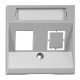 Cover for 1*RJ45 Toolless Line jack, silver, EV124303 Schrack Technik main