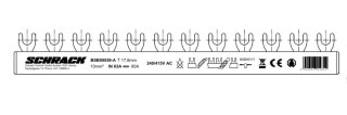 Busbar, 1xRCCB 4-pole, 4xSPD, 1xMCB 3+N, 12MW, 10mmý, BSB00059A Schrack Technik main
