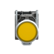 Illuminated push button, Harmony XB4, metal, orange flush, 22mm, universal LED, plain lens, 1NO + 1NC, 24V AC DC alt_view_3
