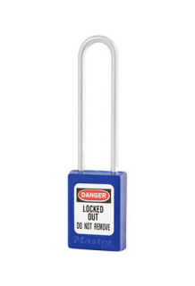 S33MKLTBLU | Zenex padlock - Keyed different and Master Keyed (Master Key to order separately) padlock - NO Key retaining main