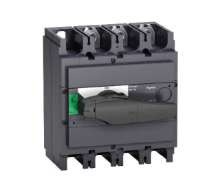 switch disconnector, Compact INS320, 320A, standard version with black rotary handle, 3 poles main