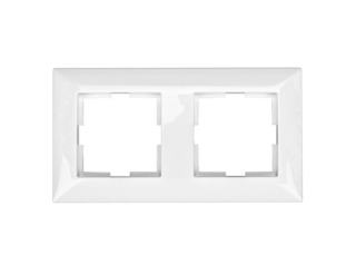 Two gang frame, Design CLASSIC, white EV105002-- Schrack Technik main