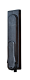 Swing handle IP40 for half cylinder locks 40mm main