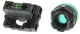 pilot light, Harmony XB5, grey plastic, green, 22mm, universal LED, plain lens, 24V AC DC alt_view_3